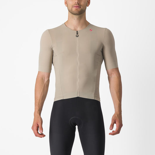 Maillot CASTELLI PREMIO Manches Courtes Beige