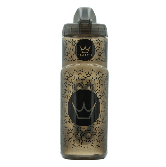Kit Bidon et Porte-Bidon PEATY'S X FIDLOCK Logo (600ml) Fumé