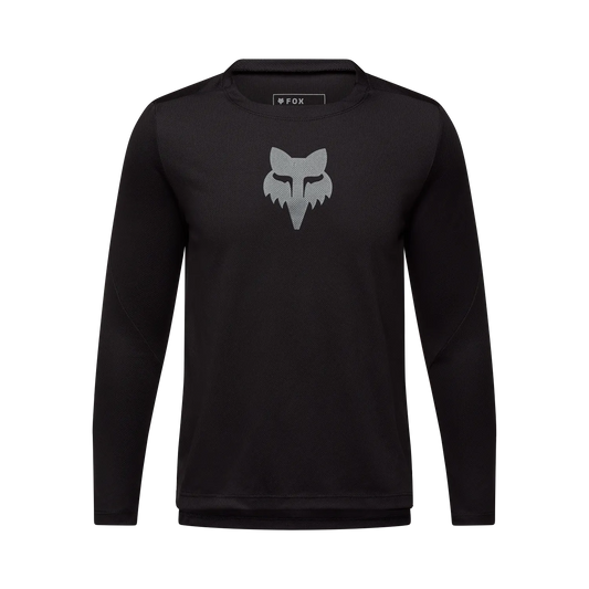 Maillot FOX RANGER HEAD Junior Manches Longues Noir