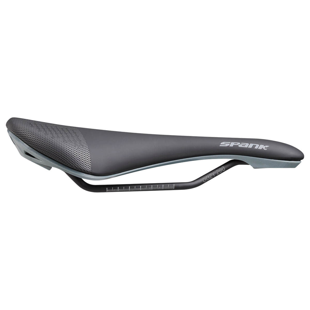 Selle SPANK OOZY 280 144mm Rails CrMo Gris