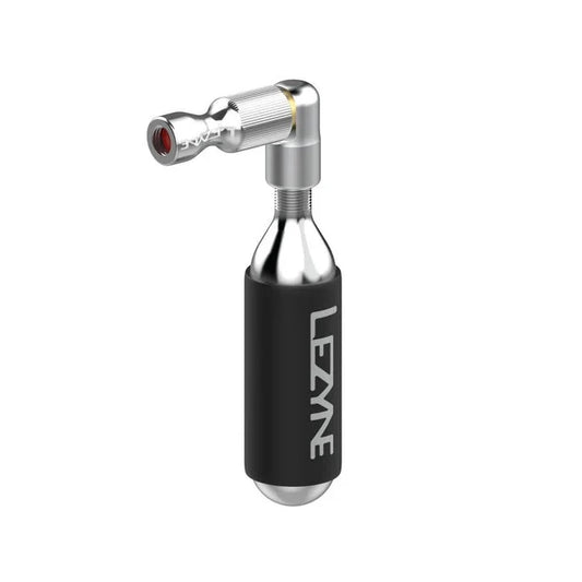 Percuteur CO2 LEZYNE TRIGGER DRIVE + Cartouche CO2 Filetée Argent