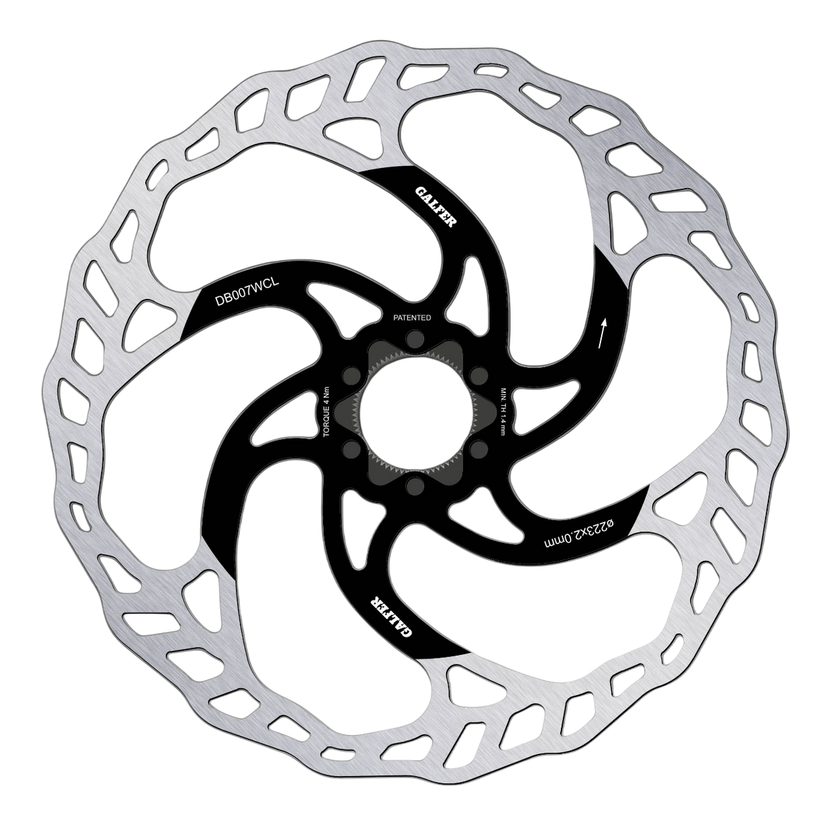 Disque GALFER WAVE 2mm CENTER LOCK