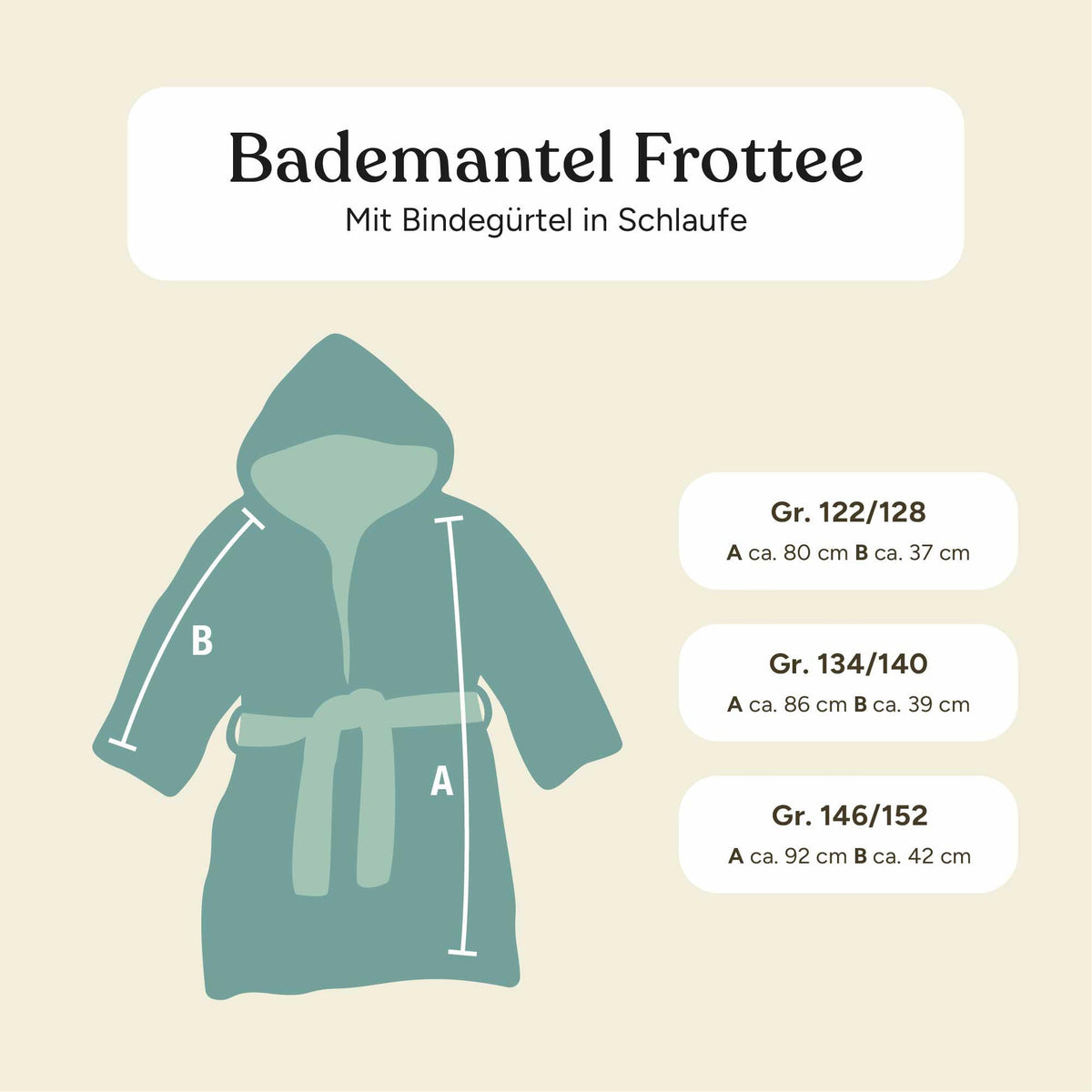 Bademantel | 86/92 | Coral