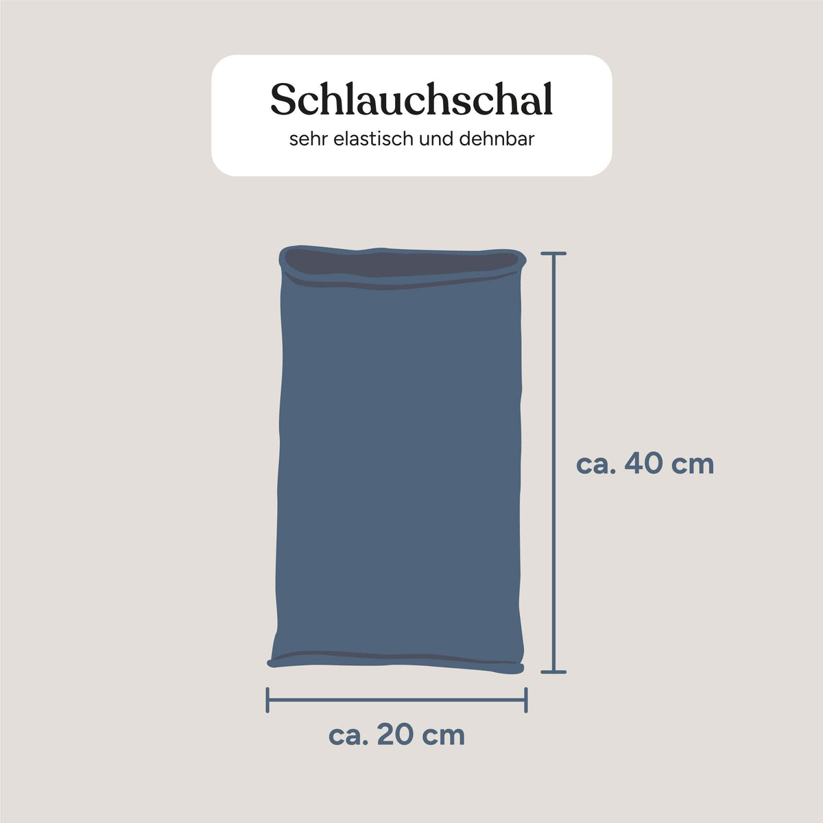 Schlauchschal | Safran | One Size