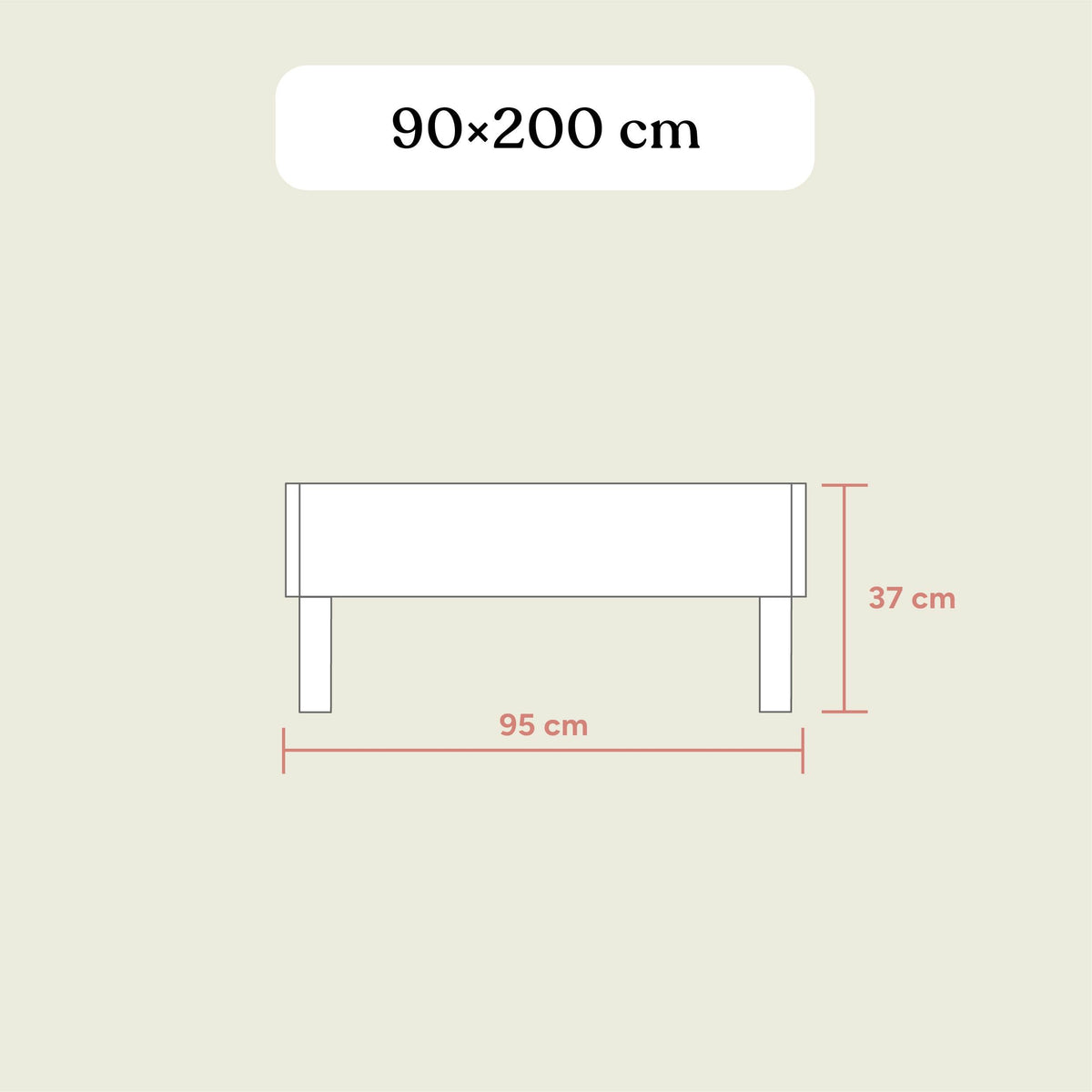 Betten Plano | Birke Transparent | 90x200 cm