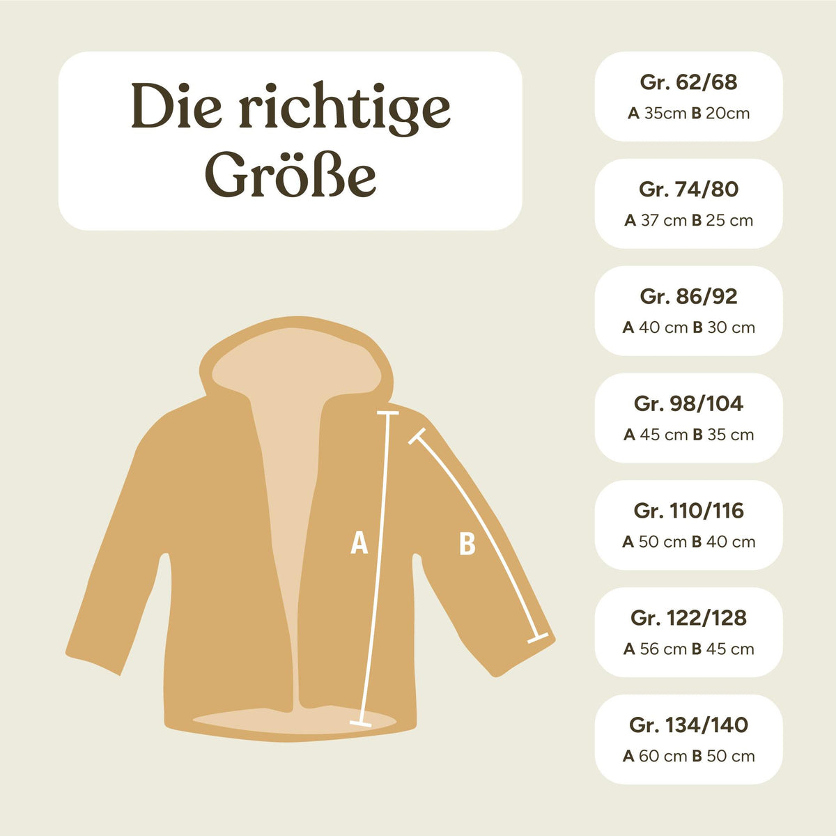 Walkjacke | Kastanie | 86/92