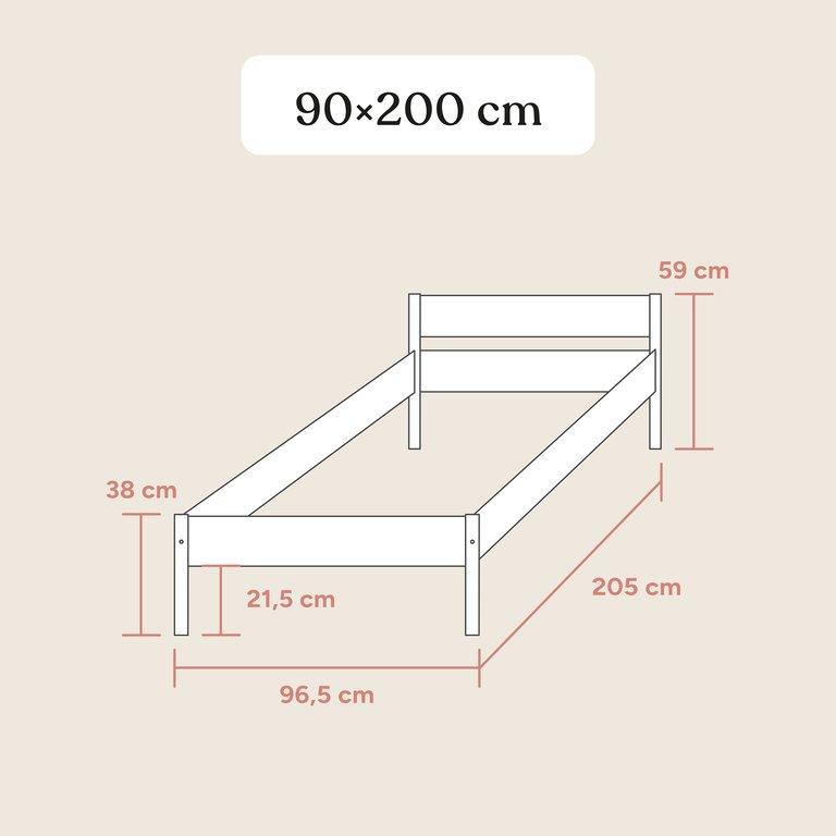 Jugendbett Nova | Standard | Buche Natur | 120x200 cm