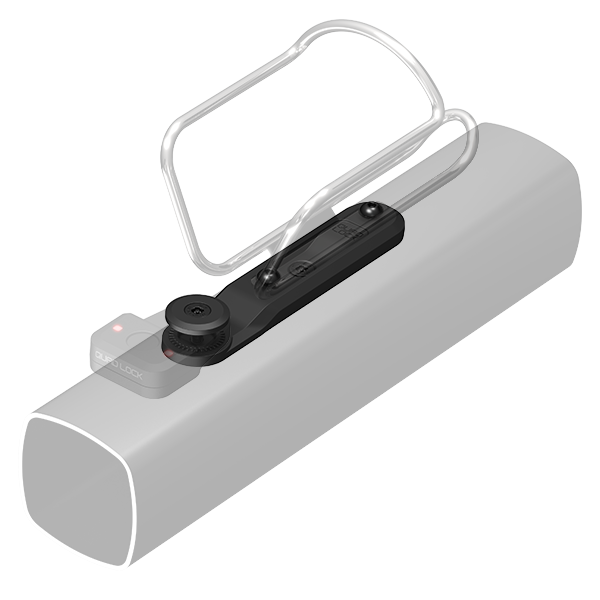 Support de Fixation Alarme et Tracker QUADLOCK BOTTLE CAGE sur Porte-Bidon