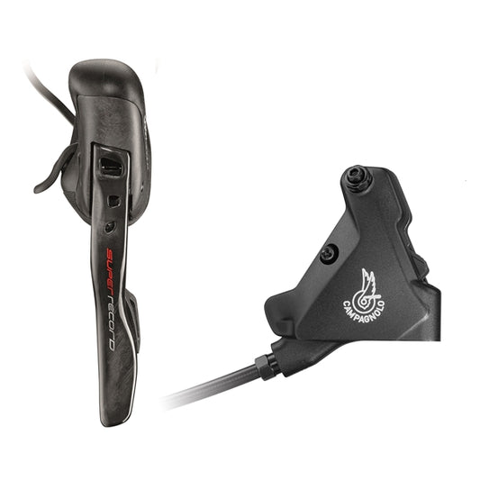 Levier Gauche et Étrier Avant 140mm CAMPAGNOLO SUPER RECORD EPS Flat Mount Sans Disque