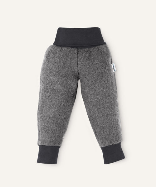 Ehrenkind Walkhose mit Bündchen grau.
