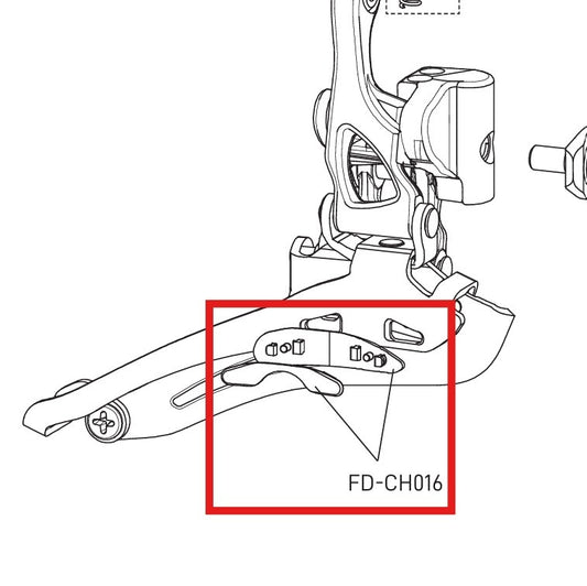 Insert pour Fourchette Dérailleur Avant CAMPAGNOLO CHORUS / CENTAUR / POTENZA 11V