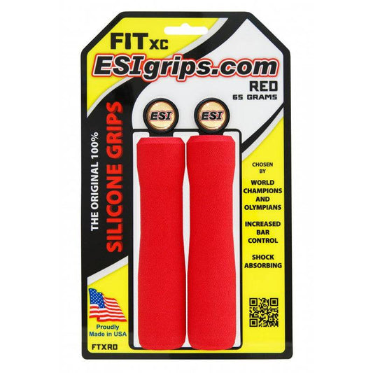 Grips ESI FIT XC (EXTRA CHUNKY/CHUNKY COMBO) 130 mm Rouge