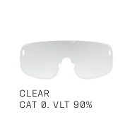 Lunettes POC DEVOUR WF+ Blanc Verre Clarity Road Sunny Silver
