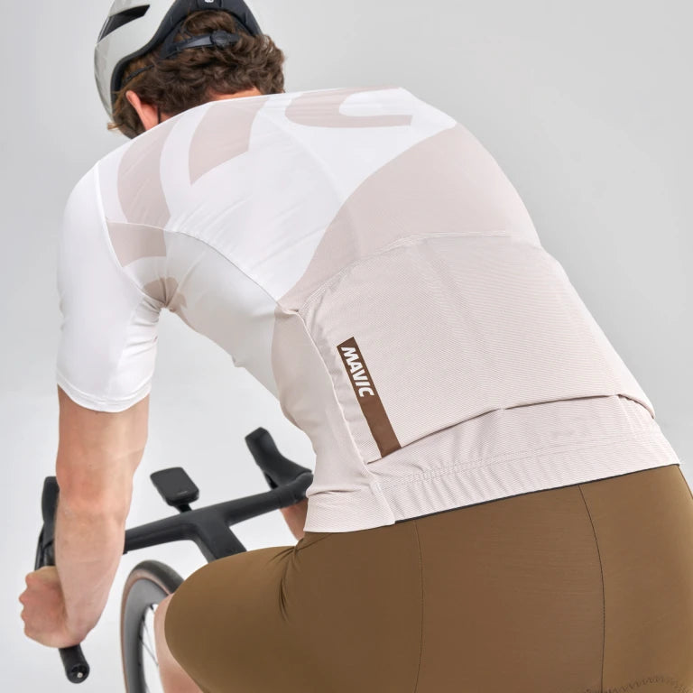 Maillot MAVIC ICON GRAPHIC Manches Courtes Beige