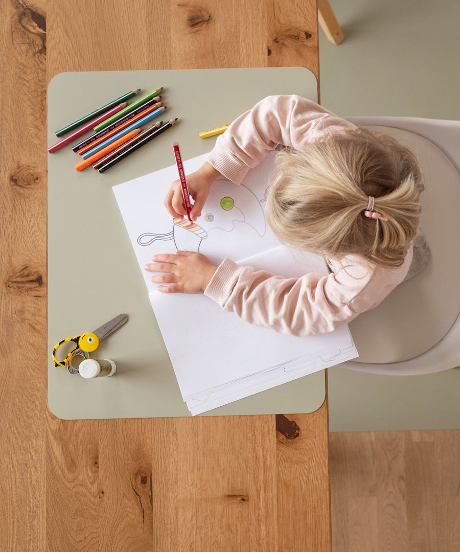 Farbe von Bodenmatte & Tischset*Ausführung in Khaki.| 