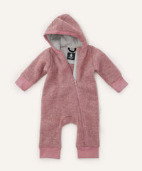 Wollfleeceoverall Altrosa.