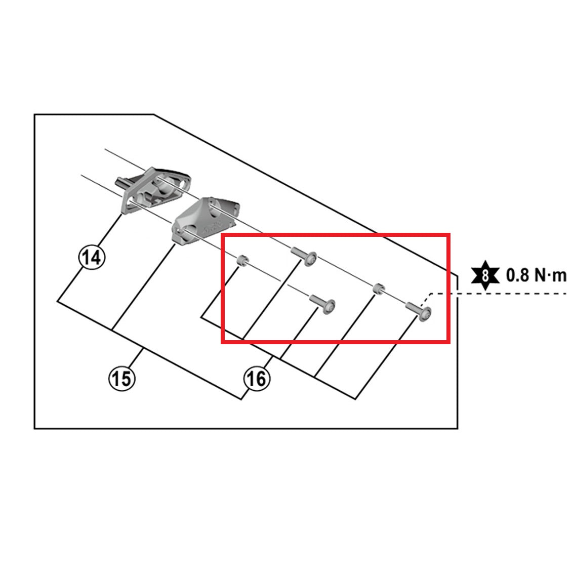 Kit Vis Capot SHIMANO pour Leviers ST-R9120