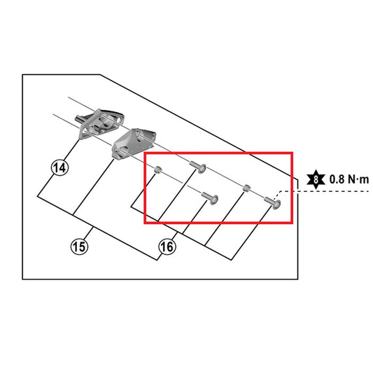 Kit Vis Capot SHIMANO pour Leviers ST-R9120