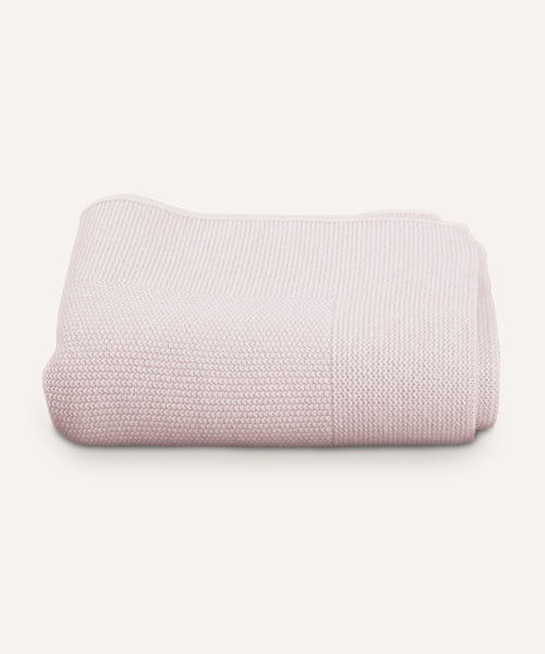 Babydecke Bio-Lammwolle Rosa.