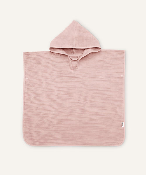 Badeponcho Musselin Rosé.