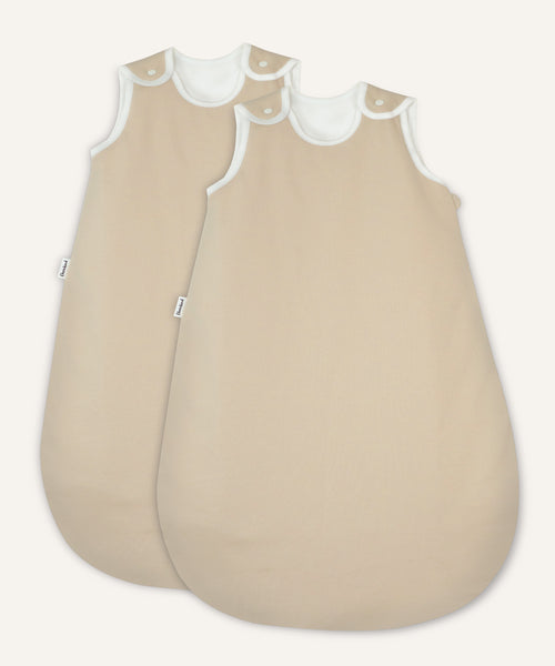 2er Bundle Ehrenkind Baby-ganzjahresschlafsack rund in Beige.
