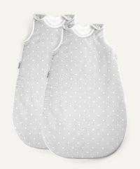 2er Bundle Ehrenkind Baby-ganzjahresschlafsack rund weisse Punkte.