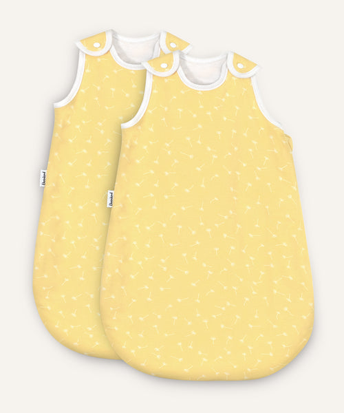 2er Bundle Ehrenkind Baby-ganzjahresschlafsack rund Vanille Pusteblume.