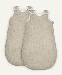 2er Bundle Ehrenkind Babyschlafsack rund mit Wollfüllung in Beige.