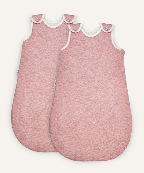 2er Bundle Ehrenkind Babyschlafsack rund mit Wollfüllung in Rosa.