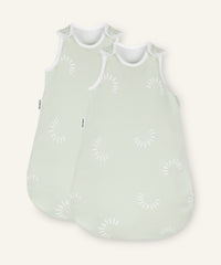 2er Bundle Ehrenkind Baby-Sommerschlafsack rund salbei gemustert