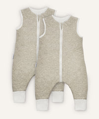 2er Bundle Ehrenkind Schlafsack mit Beinen und Wollfüllung in Beige.
