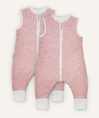 2er Bundle Ehrenkind Schlafsack mit Beinen und Wollfüllung in Rosa.
