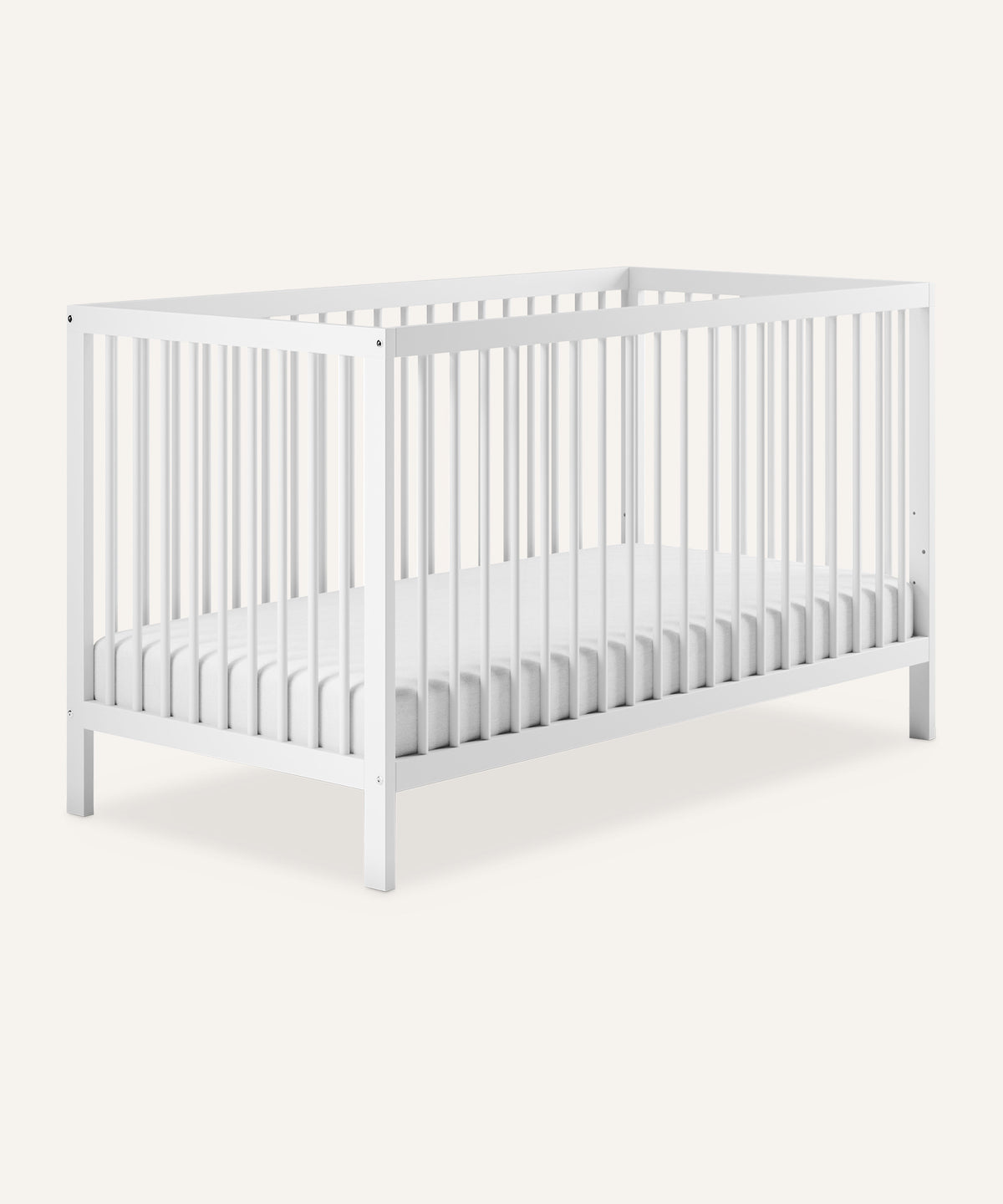 Babybett Pur  |  Weiß - Weiß / 60 × 120 / Babybett Pur