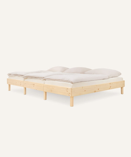 Ehrenkind Familienbett Plano Kiefer in Natur 270x200.
