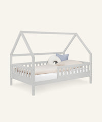 Ehrenkind Hausbett Lille 120x200 Hellgrau 