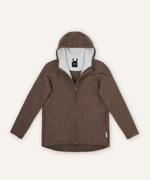 Walkjacke Damen in Hellbraun.
