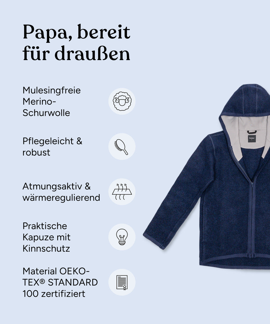 Ehrenkind Walkjacke Herren Vorteile.
