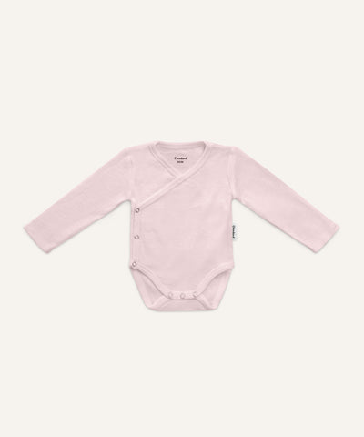Ehrenkind Wickelbody Merinowolle Rosé.