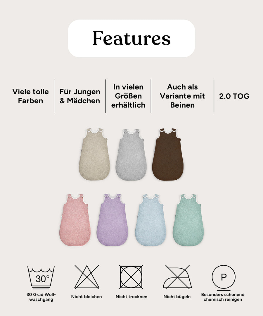 Grafik Waschen Schlafsack