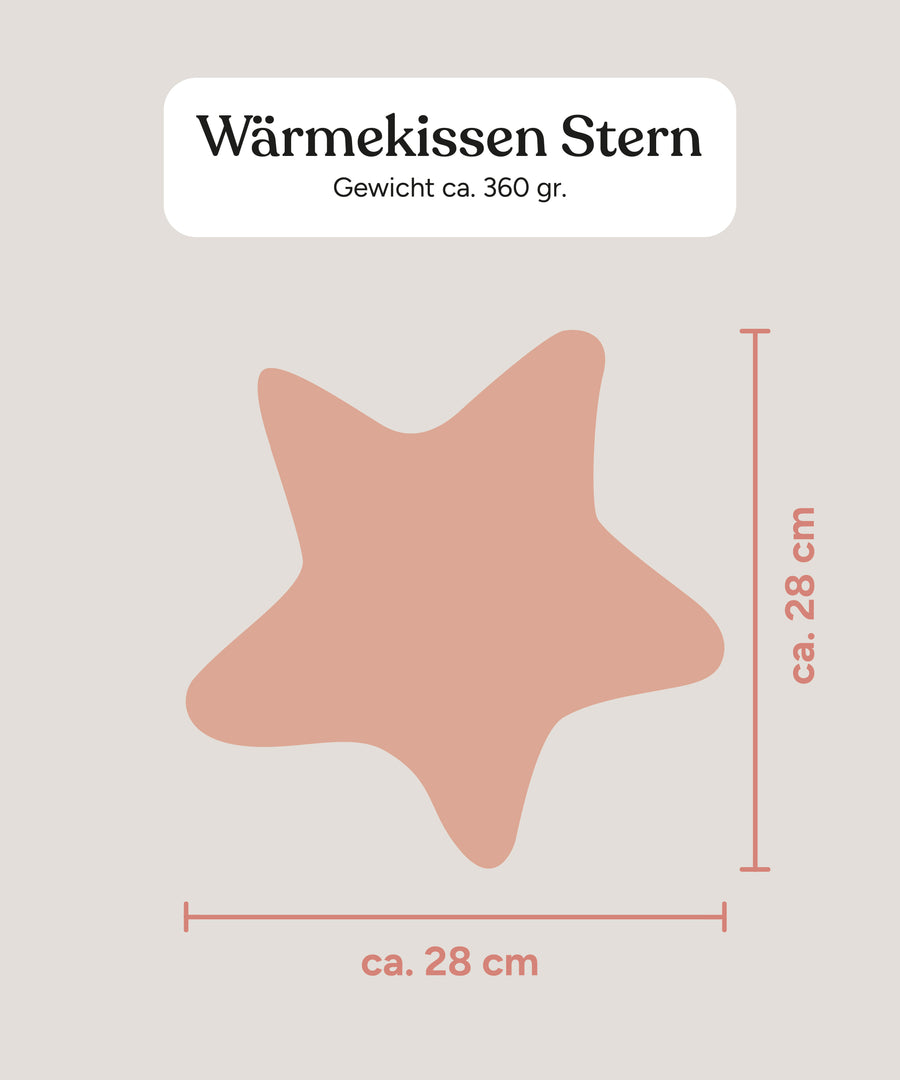Größengrafik Kirschkern Stern.