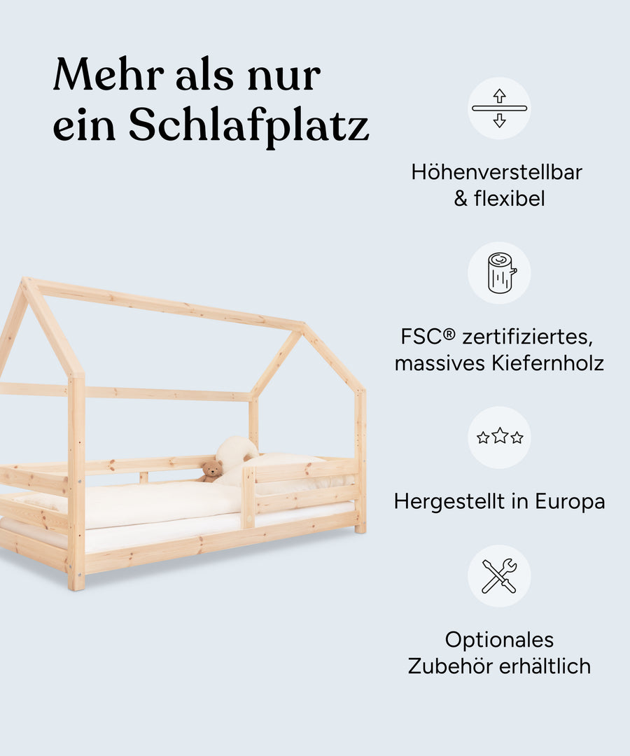 Ehrenkind Hausbett Sona Natur Vorteile.